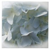 Bleek Blue Hydrangea Flowers Tegeltje (Voorkant)