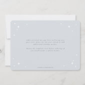 Bleek Blue Season's Greetings Retro Stars Flat Feestdagenkaart (Achterkant)