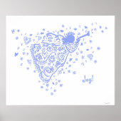 Bleek Blue Trumpet Angel poster (Voorkant)