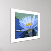 Bleek Blue Water Lily Persoonlijke Folie Naam Foli Folie Afdrukken (Laagn)
