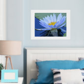 Bleek Blue Water Lily Persoonlijke Folie Naam Foli Folie Afdrukken (Insitu (Slaapkamer))