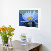 Bleek Blue Water Lily Persoonlijke Folie Naam Foli Folie Afdrukken (Laag (Keuken))