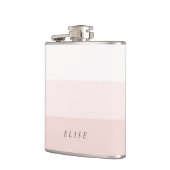 Bleek Blush roze en grijs kleurblok Heupfles (Links)