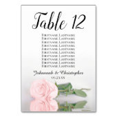 Bleek Blush roze roze legante weddenschapenkaart Kaart (Voorkant)