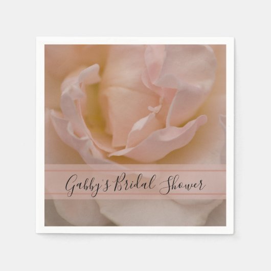 Bleek Blush roze roze Vrijgezellenfeest Servetten (Voorkant)