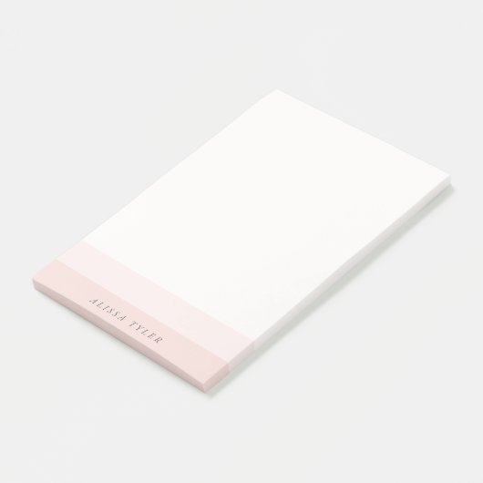 Bleek Blush roze verloopkleurenblok Post-it® Notes (Schuin)