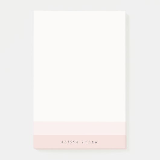Bleek Blush roze verloopkleurenblok Post-it® Notes (Voorkant)