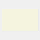 Bleek Crème Beige Rechthoekige Sticker (Voorkant)