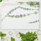 Bleek deeg van de Paarse lavender van Pastel Theedoek (Gevouwen)