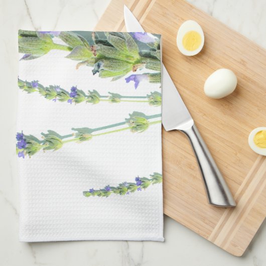 Bleek deeg van de Paarse lavender van Pastel Theedoek (Quarter Fold)