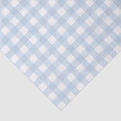 Bleek Denim Blue Gingham Gingham Gecontroleerd Pa Tissuepapier (Detail)