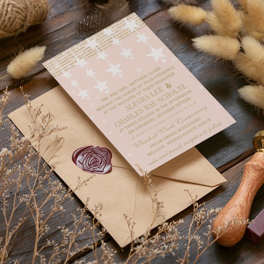 Bleek Dogwood en Gold Wedding onder de sterren Kaart