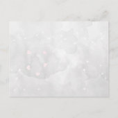 Bleek Dogwood Pink Heart Leaf Tree Bird Wedding Aankondigingskaart (Achterkant)