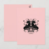 Bleek Dogwood Pink  Lion Design Briefkaart (Voorkant / Achterkant)