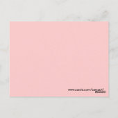 Bleek Dogwood Pink  Lion Design Briefkaart (Achterkant)