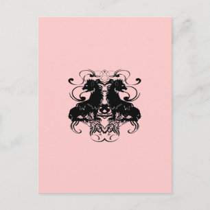 Bleek Dogwood Pink  Lion Design Briefkaart