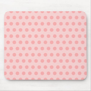 Bleek en klassiek roze polka stippen muismat