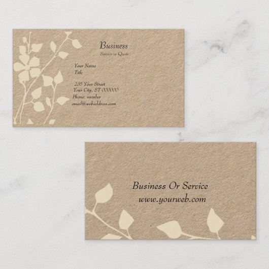 Bleek Floral Extravaganza Soft Pastel Visitekaartje (Voorkant / Achterkant)