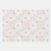  Bleek Floral Inpakpapier Vel (Voorkant)