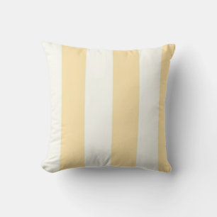 Bleek geel en crème Stripe Summer Sierkussen