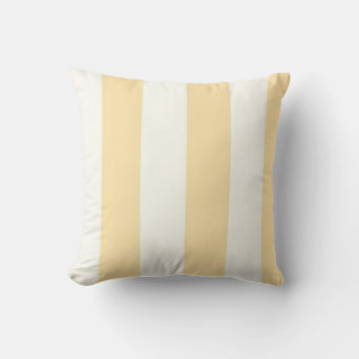 Bleek geel en crème Stripe Summer Sierkussen