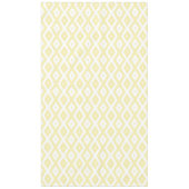 Bleek geel en wit diamantpatroon tafelkleed (Voorkant)