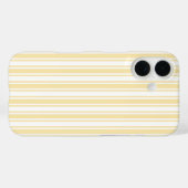 Bleek geel en wit snoep strepen Case-Mate iPhone case (Achterkant (horizontaal))