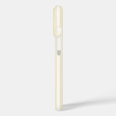 Bleek geel en wit snoep strepen Case-Mate iPhone case (Achterkant / Links)