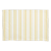 Bleek geel en wit snoep strepen kussensloop (Voorkant)