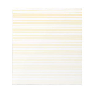 Bleek geel en wit snoep strepen notitieblok