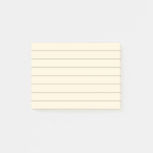 Bleek geel gestreken papier Post-it notities