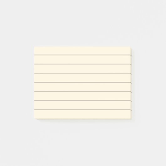 Bleek geel gestreken papier Post-it notities Post-it® Notes (Voorkant)