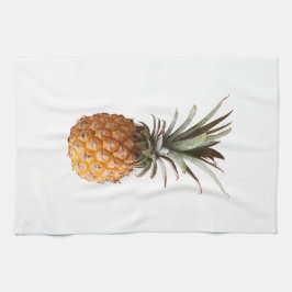 Bleek Geel Groen Gummijn Pineappelpatroon Theedoek