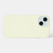 Bleek Geel iPhone 15 Case (Achterkant horizontaal)