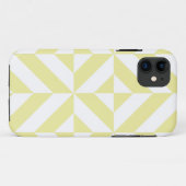 Bleek geel patroon van decomgrenzingskubus Case-Mate iPhone case (Achterkant (horizontaal))