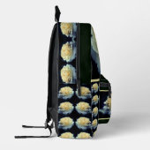 Bleek geel rose in bloesemspiegel gepersonaliseerd bedrukte rugzak (Links)