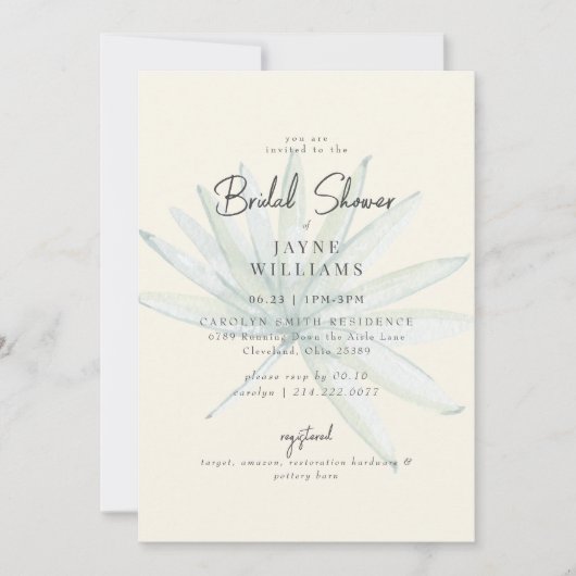 Bleek geel tropisch schijfje Vrijgezellenfeest Kaart (Voorkant)