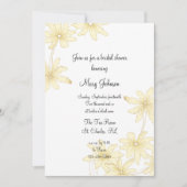 Bleek geel Vrijgezellenfeest Kaart (Voorkant)