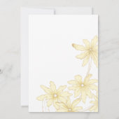 Bleek geel Vrijgezellenfeest Kaart (Achterkant)