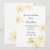 Bleek geel Vrijgezellenfeest Kaart (Voorkant / Achterkant)