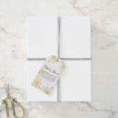 Bleek geel Vrijgezellenfeest voor beeldscherm Cadeaulabel (Met Touw)