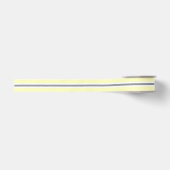 Bleek geelgrijs en wit gestreept   grosgrain lint (Voorkant)