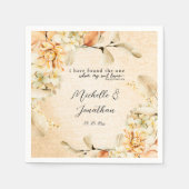 Bleek gekleurde herfst ... servet (Voorkant)