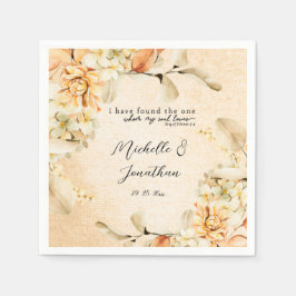 Bleek gekleurde herfst ... servet