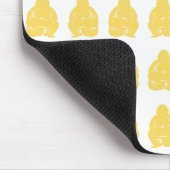 Bleek-gele Aziatische Moods Buddha Boys Muismat (Hoek)