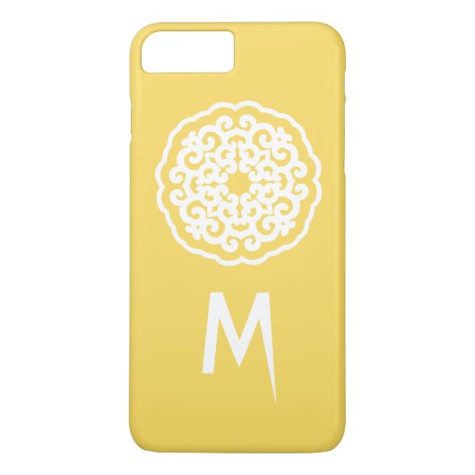 Bleek-gele Aziatische Moods Mandalla Case-Mate iPhone Case (Achterkant)