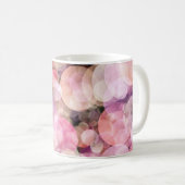 Bleek gele bubbels: Elegant Decor Koffiemok (Voorkant rechts)