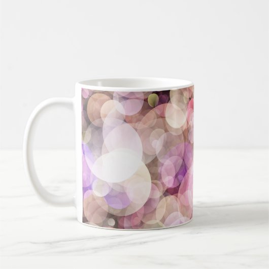 Bleek gele bubbels: Elegant Decor Koffiemok (Links)