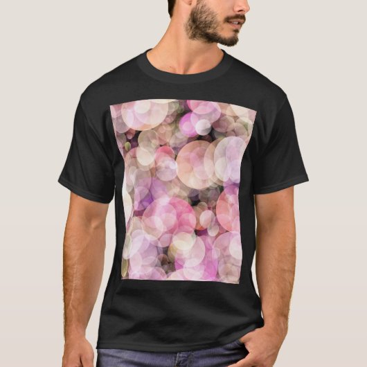 Bleek gele bubbels: Elegant Decor T-shirt (Voorkant)