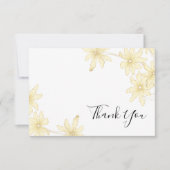 Bleek gele dagen, platte dank kaart (Voorkant)